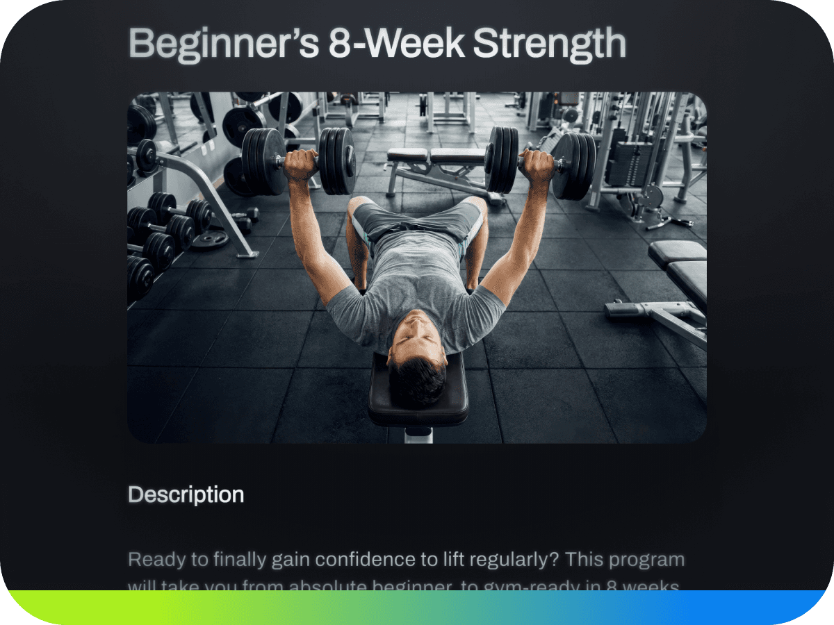 A personal trainer creating a digital fitness program